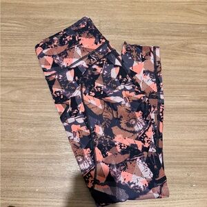 Lululemon Athletica Abstract Pink and Black Leggings